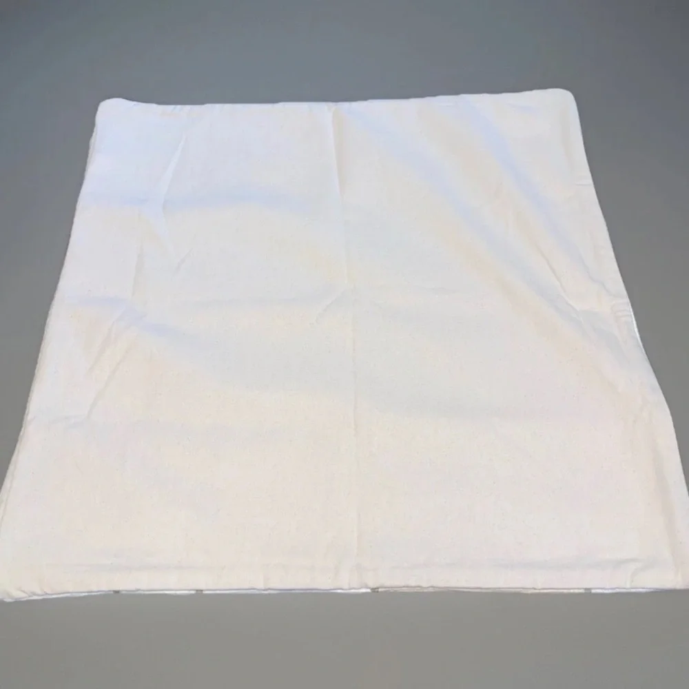 Pottery Barn 24x24 Pillow Cover Cotton Linen‎ Beige Tan Cream Striped